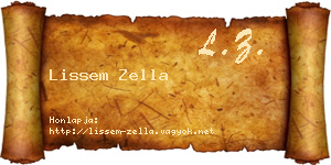 Lissem Zella névjegykártya